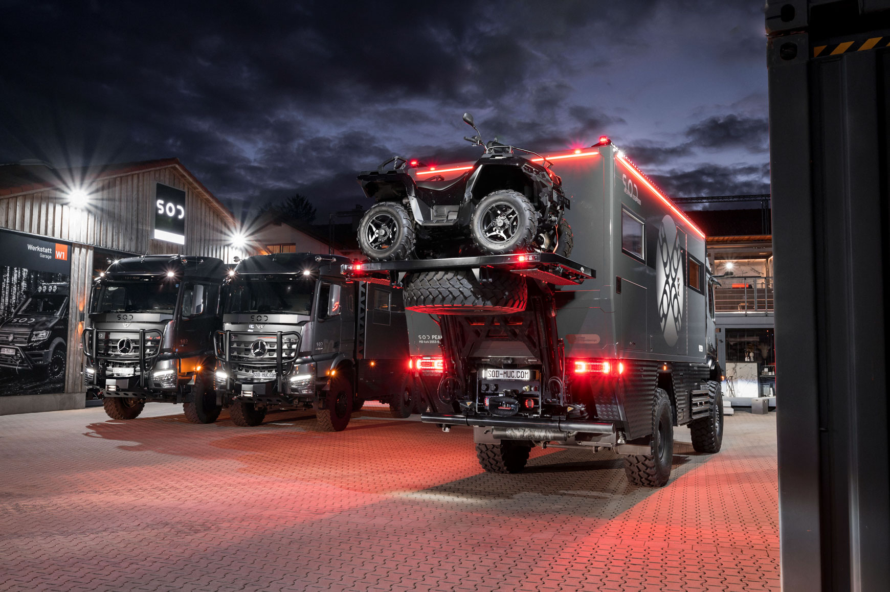 SOD PEAK - Expedition vehicle based on the Mercedes Arocs with 4x4, 6x6 and 8x6 drive